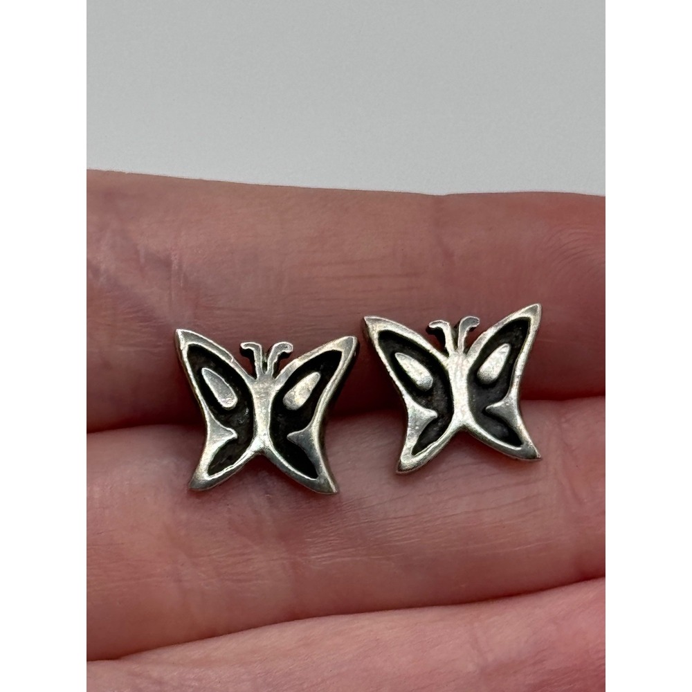 James Avery Sterling Silver Butterfly Earrings Retired
